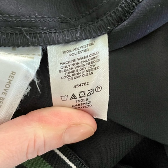 Ann Taylor Elastic Waist Navy Tuxedo Straight Leg Dressy Pant Sm. - Picture 6 of 7